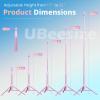 imageUBeesize 72quot Phone Tripod ampamp Selfie Stick Camera Tripod Stand with Wireless Remote and Phone HolderCompatible with iPhone Android Perfect for SelfiesVideo RecordingLive Streaming BlackPink