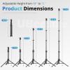 imageUBeesize 72quot Phone Tripod ampamp Selfie Stick Camera Tripod Stand with Wireless Remote and Phone HolderCompatible with iPhone Android Perfect for SelfiesVideo RecordingLive Streaming BlackBlack
