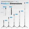 imageUBeesize 72quot Phone Tripod ampamp Selfie Stick Camera Tripod Stand with Wireless Remote and Phone HolderCompatible with iPhone Android Perfect for SelfiesVideo RecordingLive Streaming BlackBlack