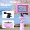 imageUBeesize 72quot Phone Tripod ampamp Selfie Stick Camera Tripod Stand with Wireless Remote and Phone HolderCompatible with iPhone Android Perfect for SelfiesVideo RecordingLive Streaming BlackPink