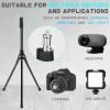 imageUBeesize 72quot Phone Tripod ampamp Selfie Stick Camera Tripod Stand with Wireless Remote and Phone HolderCompatible with iPhone Android Perfect for SelfiesVideo RecordingLive Streaming BlackBlack