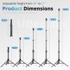 imageUBeesize 72quot Phone Tripod ampamp Selfie Stick Camera Tripod Stand with Wireless Remote and Phone HolderCompatible with iPhone Android Perfect for SelfiesVideo RecordingLive Streaming BlackBlack
