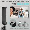 imageUBeesize 72quot Phone Tripod ampamp Selfie Stick Camera Tripod Stand with Wireless Remote and Phone HolderCompatible with iPhone Android Perfect for SelfiesVideo RecordingLive Streaming BlackBlack