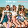 imageUBeesize 72quot Phone Tripod ampamp Selfie Stick Camera Tripod Stand with Wireless Remote and Phone HolderCompatible with iPhone Android Perfect for SelfiesVideo RecordingLive Streaming BlackPink
