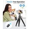 imageUBeesize Phone Tripod Pro S Premium Flexible Phone Tripod with Wireless Remote Mini Tripod Stand for Camera GoProMobile Upgraded BlackTripod RS21