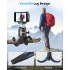 imageUBeesize Phone Tripod Pro S Premium Flexible Phone Tripod with Wireless Remote Mini Tripod Stand for Camera GoProMobile Upgraded BlackTripod RS21