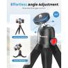 imageUBeesize Phone Tripod Pro S Premium Flexible Phone Tripod with Wireless Remote Mini Tripod Stand for Camera GoProMobile Upgraded BlackTripod RS21