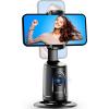 imageAuto Tracking Phone Holder Auto Face Tracking Tripod Portable Allinone Smart Selfie Stick 360 Rotation Fast Face ampamp Object Tracking Cameraman Robot Mount for Phone Video Vlog Live StreamingBlackBlack