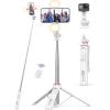 imageSelfie Stick Tripod with 2 Light 3 Light Modes ampamp 6 Brightness Levels Extendable Phone Tripod with Detachable Remote ampamp Phone Holder Portable Camera Tripod Compatible with iphone16 15 14 13AndroidWhite
