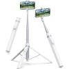 imageTONEOF 66quot Automatic Phone Tripod with Magnetic Rechargable RemoteSelfie Stick 360 Vertical ampamp Horizontal RotatableStable for iPhoneAndroidWhiteWhite