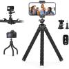 imageUBeesize Phone Tripod Pro S Premium Flexible Phone Tripod with Wireless Remote Mini Tripod Stand for Camera GoProMobile Upgraded BlackTripod pro