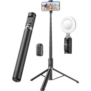 image72quot Cell Phone Selfie Stick Tripod Aluminum Allin1 with Integrated Remote Portable Extendable Smartphone Stand Compatible with iPhone 151413Android