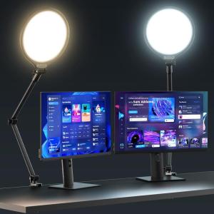 imageUBeesize 10quot Key Light for Streaming Desk Ring Light with Adjustable Arm Zoom Lighting for Home Office Gaming Podcast Video Calls and RecordingFullscreen Light