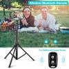 imageUBeesize 72 Magnetic Tripod for iPhone with Remote Extendable Cell Phone Tripod Stand Compatible with MagSafe Selfie Stick Tripod for iPhone 15 14 13 12 11 Series and Android PhonesBlack