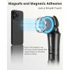 imageUBeesize 72 Magnetic Tripod for iPhone with Remote Extendable Cell Phone Tripod Stand Compatible with MagSafe Selfie Stick Tripod for iPhone 15 14 13 12 11 Series and Android PhonesBlack