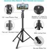 imageUBeesize 72 Magnetic Tripod for iPhone with Remote Extendable Cell Phone Tripod Stand Compatible with MagSafe Selfie Stick Tripod for iPhone 15 14 13 12 11 Series and Android PhonesBlack