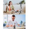 image66quot Auto Face Tracking Tripod for iPhone 360 Rotation Face Body Phone Tripod Stand with Remote Smart Shooting Holder Camera Selfie Stick for TikTok Vlog Video Recording Gesture Control No App