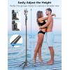 image69 Auto Face Tracking Selfie Stick Tripod Stand Automatic Phone Tripod AutoOpen Travel Tripods for iPhoneCell Phone with Remote Gesture Control No App Builtin AI Camera for Vlog Recording TK