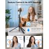 image69 Auto Face Tracking Selfie Stick Tripod Stand Automatic Phone Tripod AutoOpen Travel Tripods for iPhoneCell Phone with Remote Gesture Control No App Builtin AI Camera for Vlog Recording TK