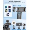 image69 Auto Face Tracking Selfie Stick Tripod Stand Automatic Phone Tripod AutoOpen Travel Tripods for iPhoneCell Phone with Remote Gesture Control No App Builtin AI Camera for Vlog Recording TK