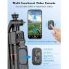 image69 Auto Face Tracking Selfie Stick Tripod Stand Automatic Phone Tripod AutoOpen Travel Tripods for iPhoneCell Phone with Remote Gesture Control No App Builtin AI Camera for Vlog Recording TK