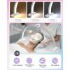 imageUBeesize Foldable 29quot Half Moon Light with Phone Holder LED Nail Desk Lamp for ManicureSalonTattoo Dimmable Arch ampamp Crystal Diamond29 Half Moon Light