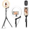 imageUBeesize Upgraded 12 Ring Light with 62 Tripod Stand and Magnetic Phone HolderLED Selfie RingLight for iPhone with Wireless RemoteCircle Light for TiktokYouTubePhotographyMakeupLive StreamBlack