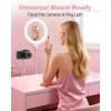 imageUBeesize Upgraded 12 Ring Light with 62 Tripod Stand and Magnetic Phone HolderLED Selfie RingLight for iPhone with Wireless RemoteCircle Light for TiktokYouTubePhotographyMakeupLive StreamPink