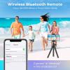 imageUbeesize Portable Tripod Stand with Wireless Remote ampamp Clip Flexible Phone Holder for Video Recording PinkBlack