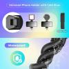 imageUbeesize Portable Tripod Stand with Wireless Remote ampamp Clip Flexible Phone Holder for Video Recording PinkBlack