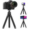 imageUbeesize Portable Tripod Stand with Wireless Remote ampamp Clip Flexible Phone Holder for Video Recording PinkBlack