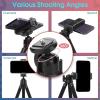 imageUbeesize Portable Tripod Stand with Wireless Remote ampamp Clip Flexible Phone Holder for Video Recording PinkBlack