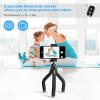 imageUbeesize Portable Tripod Stand with Wireless Remote ampamp Clip Flexible Phone Holder for Video Recording PinkBlack