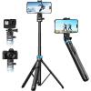 imageUBeesize 72quot Phone Tripod  Tripod for iPhone ampamp Selfie Stick with Phone Holder ampamp Remote  Upgraded Stable ampamp Portable Stand for iPhone 17161514 Android Cameras ampamp Action Cams72in