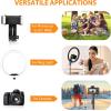 imageUBeesize 12 RGB Selfie Ring Light with 62 Extendable Tripod Stand ampamp Remote LED Light with Phone Holder for Video RecordingMakeupContent Creator YouTubeTikTokTwitch Phone Camera ampamp WebcamBlack