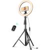 imageUBeesize 12 RGB Selfie Ring Light with 62 Extendable Tripod Stand ampamp Remote LED Light with Phone Holder for Video RecordingMakeupContent Creator YouTubeTikTokTwitch Phone Camera ampamp WebcamBlack