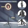 imageUBeesize 12 RGB Selfie Ring Light with 62 Extendable Tripod Stand ampamp Remote LED Light with Phone Holder for Video RecordingMakeupContent Creator YouTubeTikTokTwitch Phone Camera ampamp WebcamBlack