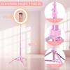 imageUBeesize 12 RGB Selfie Ring Light with 62 Extendable Tripod Stand ampamp Remote LED Light with Phone Holder for Video RecordingMakeupContent Creator YouTubeTikTokTwitch Phone Camera ampamp WebcamPink