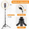 imageUBeesize 12 RGB Selfie Ring Light with 62 Extendable Tripod Stand ampamp Remote LED Light with Phone Holder for Video RecordingMakeupContent Creator YouTubeTikTokTwitch Phone Camera ampamp WebcamBlack
