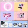 imageUBeesize 12 RGB Selfie Ring Light with 62 Extendable Tripod Stand ampamp Remote LED Light with Phone Holder for Video RecordingMakeupContent Creator YouTubeTikTokTwitch Phone Camera ampamp WebcamPink