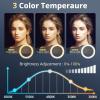 imageUBeesize 12 RGB Selfie Ring Light with 62 Extendable Tripod Stand ampamp Remote LED Light with Phone Holder for Video RecordingMakeupContent Creator YouTubeTikTokTwitch Phone Camera ampamp WebcamRGB White Warm Daylight