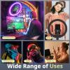 imageUBeesize 12 RGB Selfie Ring Light with 62 Extendable Tripod Stand ampamp Remote LED Light with Phone Holder for Video RecordingMakeupContent Creator YouTubeTikTokTwitch Phone Camera ampamp WebcamRGB White Warm Daylight