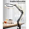 imageUBeesize 12 Ring Light with Overhead Phone Mount LED Selfie Light with Stand and Phone Holder for iPhone and Laptop Desk Light for Video Recording Zoom Meeting Live Streaming Tiktok YouTubeDesk Ring Light