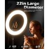 imageUBeesize 12 inch Ring Light with Stand Selfie Ring Light with 50quot Extendable Tripod Stand ampamp Phone Holder for Live StreamMakeupYouTube VideoStandard
