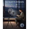 imageUBeesize 12quot Ring Light Tripod for iPhone with Overhead Phone Mount 75quot Tall Ring Lights with Stand and Camera Mounts for PhotographyLive StreamingTikTokYouTube Content Creation12inTripod