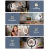 imageUBeesize 12quot Ring Light Tripod for iPhone with Overhead Phone Mount 75quot Tall Ring Lights with Stand and Camera Mounts for PhotographyLive StreamingTikTokYouTube Content Creation12inTripod