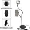 imageUBeesize 12quot Ring Light Tripod for iPhone with Overhead Phone Mount 75quot Tall Ring Lights with Stand and Camera Mounts for PhotographyLive StreamingTikTokYouTube Content Creation4inDesk
