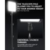 imageUBeesize 2 Pack LED Video Light Kit Photography Lighting 13quot Studio Lights with 65quot Tripod Stand and Phone Holders Podcast Lighting for Video RecordingTiktokYouTube2pack