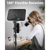 imageUBeesize 2 Pack LED Video Light Kit Photography Lighting 13quot Studio Lights with 65quot Tripod Stand and Phone Holders Podcast Lighting for Video RecordingTiktokYouTube2pack