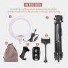 imageUBeesize 2 Pack LED Video Light Kit Photography Lighting 13quot Studio Lights with 65quot Tripod Stand and Phone Holders Podcast Lighting for Video RecordingTiktokYouTube1pack